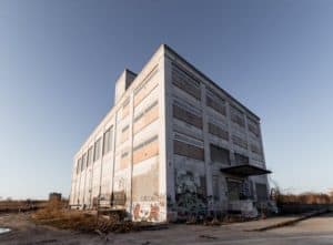 run down building