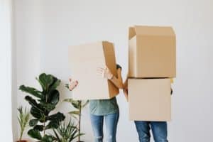 people with boxes